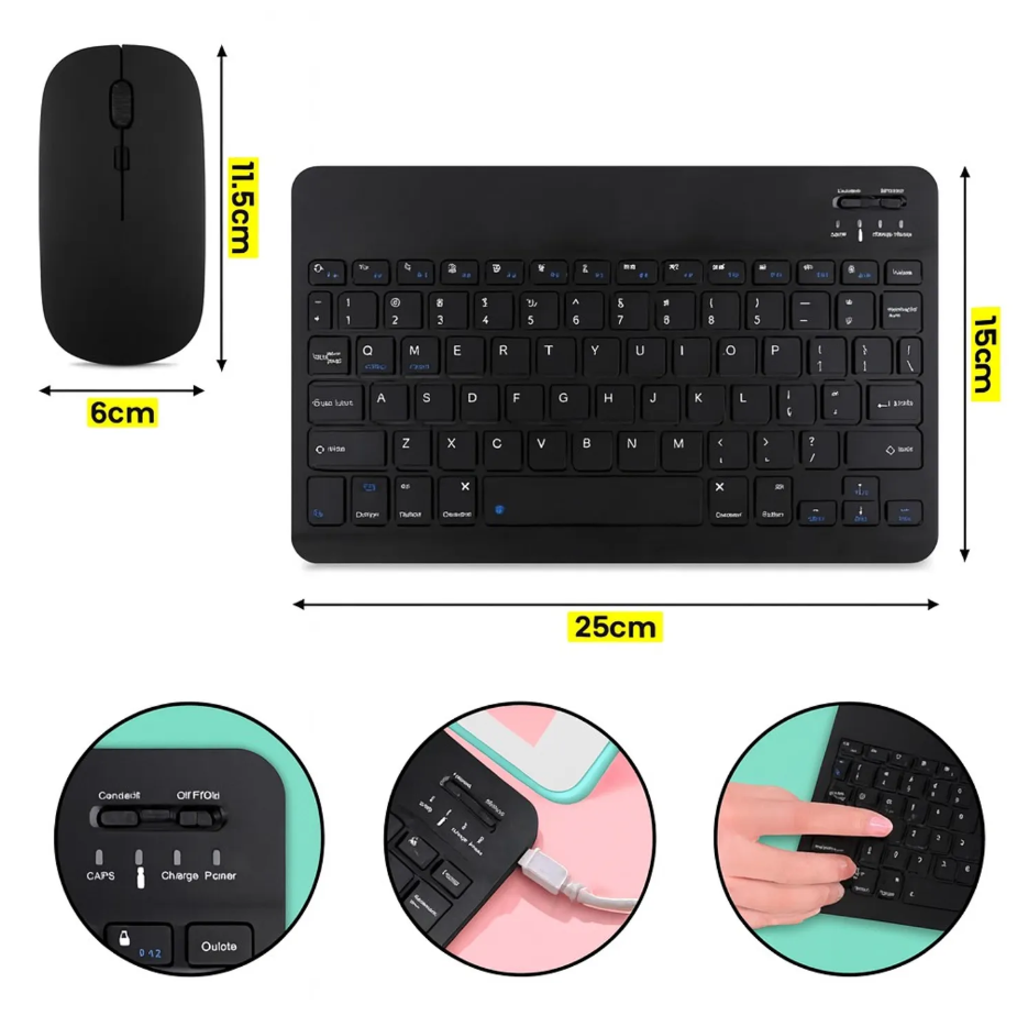 Teclado + Mouse inalámbrico (BT)
