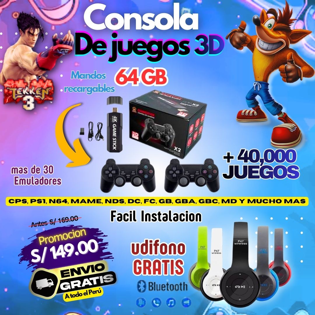 CONSOLA DE JUEGO RETRO