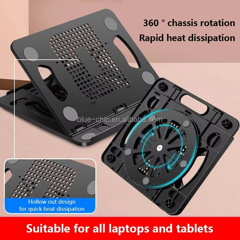 Soporte de Laptop con base giratorio  2 en 1