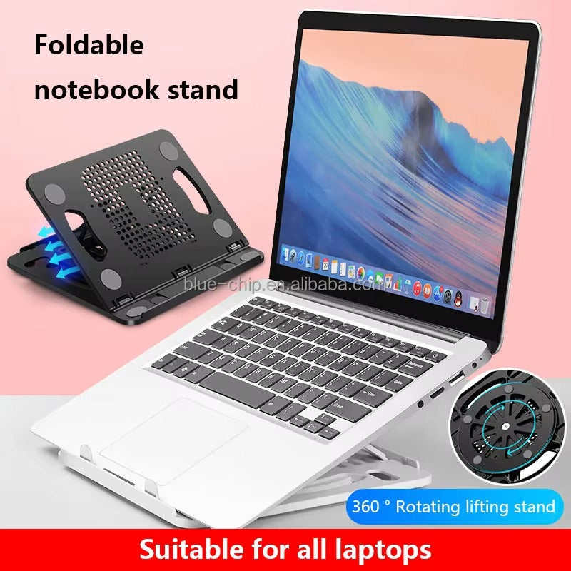 Soporte de Laptop con base giratorio  2 en 1