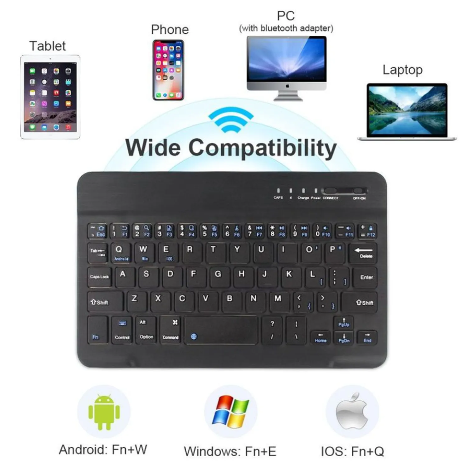 Teclado + Mouse inalámbrico (BT)